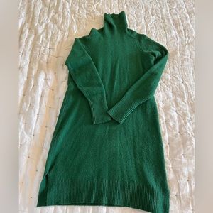 J crew (not factory)green sweater dress size small